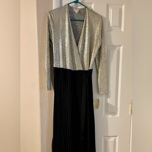 NWT LuLaRoe Gold and black wrap style long gown
